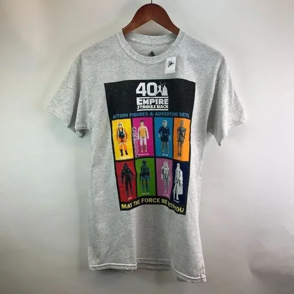 New Disney Parks Star Wars Empire Strikes Back 40th Action Figures Shirt M - Picture 1 of 6